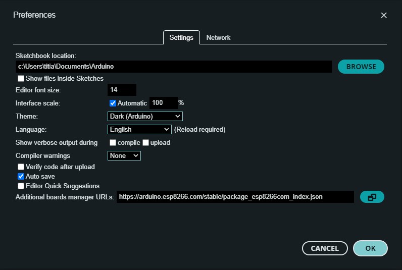 imagen del menu preferencias