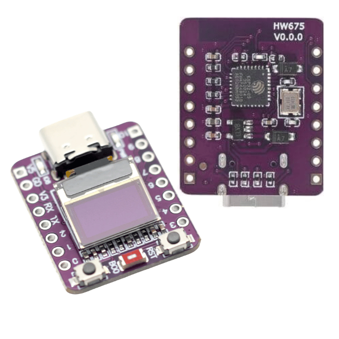 Tarjeta de desarrollo ESP32-C3 con pantalla OLED 0.42 pulgadas HW675